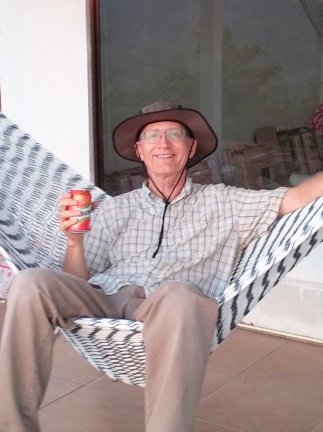 Mike in hammock crpd About Me At Rancho Silencio